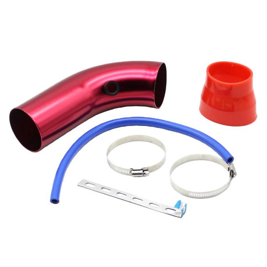 76mm Automotive Modified Aluminum Alloy Intake Pipe(Red)