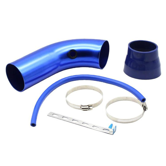 76mm Automotive Modified Aluminum Alloy Intake Pipe(Blue)