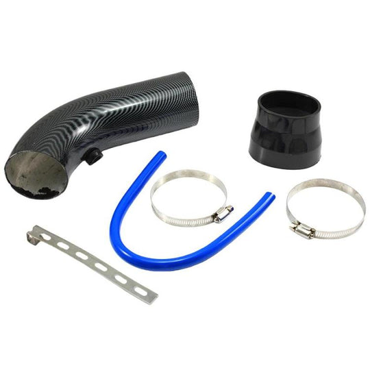 76mm Automotive Modified Aluminum Alloy Intake Pipe(Carbon Fiber Pattern)