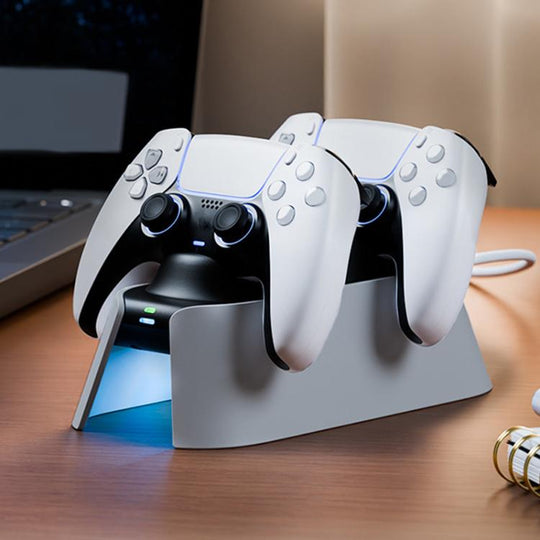 For PS5 ipega KD28 Handheld Fast Charging Dock Dual-Charging Game Controller Charger