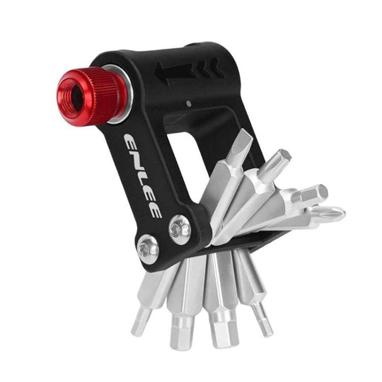 ENLEE EN55 Bicycle CO2 Inflator Head Portable Repair Tool(Black)