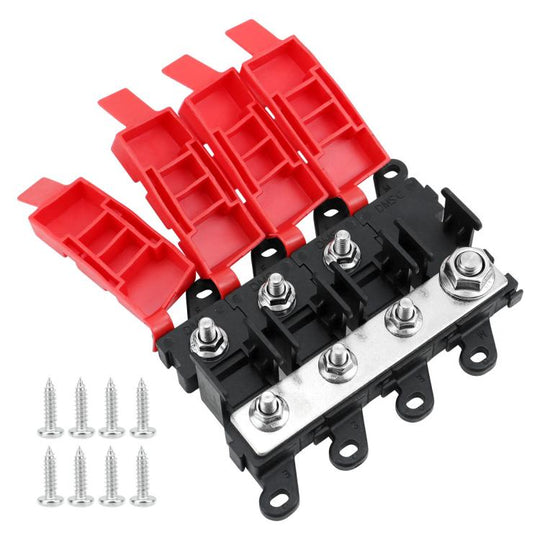 200A Automotive Modification Multi-Output Fork-Type Fuse Holder, Specification: 1 Input 3 Outputs