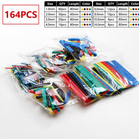 164 in 1  Thermoresistant Tube Heat Shrink Wrapping Kit