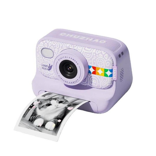 CHUZHAO S9 Color HD Kids Digital Print Camera Thermal Instant Print Camera(Purple)