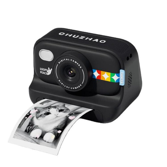 CHUZHAO S9 Color HD Kids Digital Print Camera Thermal Instant Print Camera(Black)