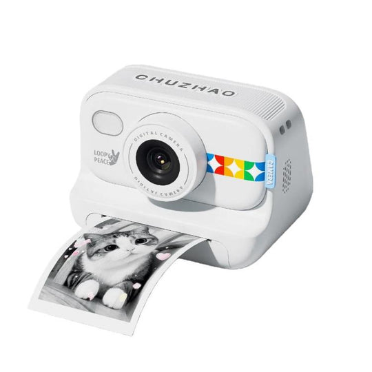 CHUZHAO S9 Color HD Kids Digital Print Camera Thermal Instant Print Camera(White)