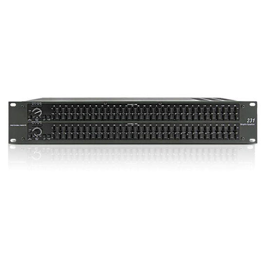 231 Stage Performance Home Audio Equalizer Bar KTV High-Mid-Low EQ Tuner US Plug