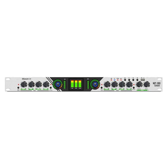 MP-100 Professional Vocal Enhancement Booster Preamp Effects Unit UK Plug(Black)