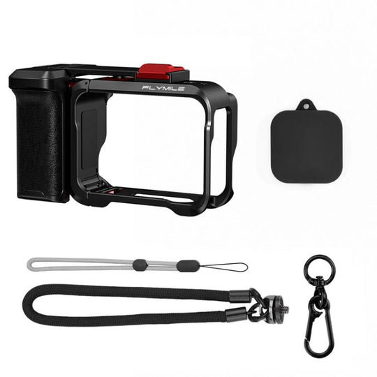 For Insta360 Ace Pro 1/2 Flymile Camera Cage Extension Handle Kit(Black)