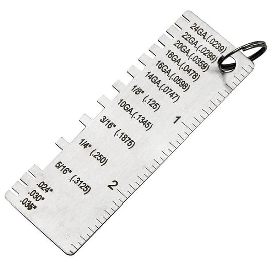 Stainless Steel Thickness Gauge For Weld Inspection(0.0239-0.035 inch)