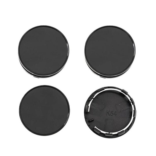 4pcs /Set 54mm Outer Diameter Blank Modified Wheel Center Cap(Black)