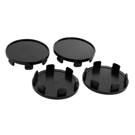 4pcs /Set Outer Diameter 54mm Inner Diameter 51mm Blank Modified Wheel Hub Center Cap(Black)