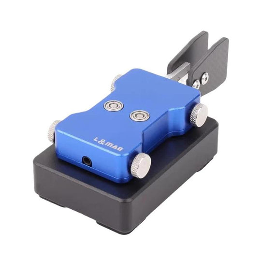 3.5mm Audio Dual-paddle Automatic Key Shortwave Radio Morse Code(Blue)