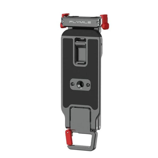 For DJI Osmo Action 6 / Nano Flymile Magnetic Quick-Release Tripod Bracket and Carabiner Clip(Gray)