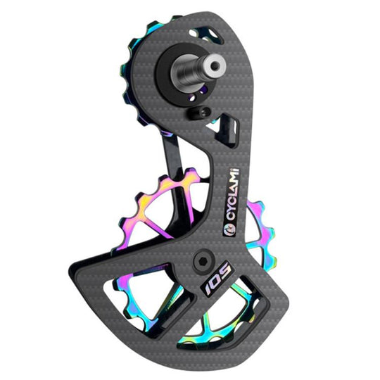 CYCLAMi Shifter Carbon Fiber Road Bike Ceramic Rear Derailleur Large Pulley For Shimano R7000