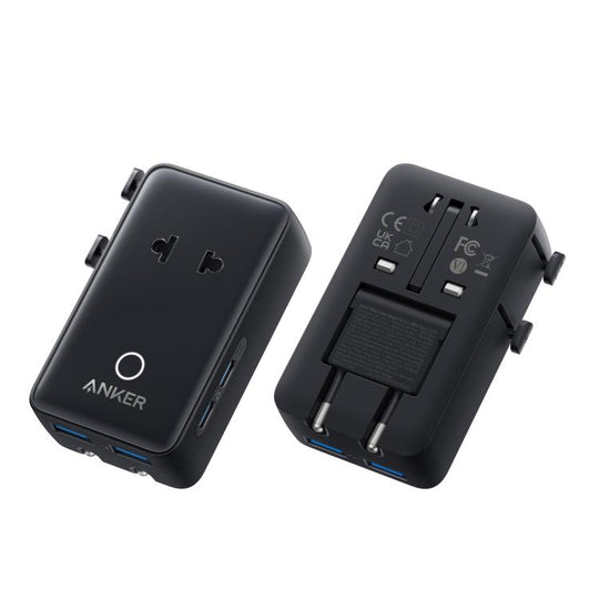 ANKER A9215 Multi-Country Adapter 20W Fast Charging PD Smart Distribution Universal Portable Charger(Black)