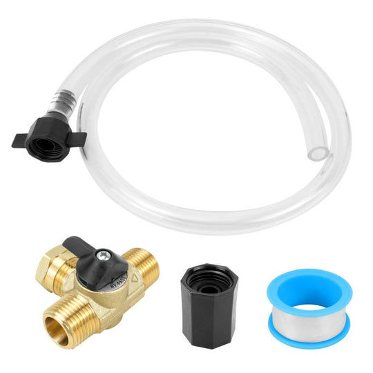 4pcs /Set RV Water Heater Check Valve and Water Pipe Antifreeze Conversion Kit