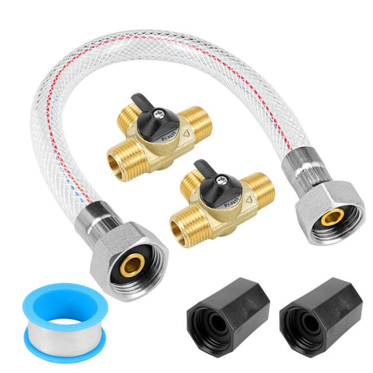 6pcs /Set RV Water Heater Check Valve and Water Pipe Antifreeze Conversion Kit