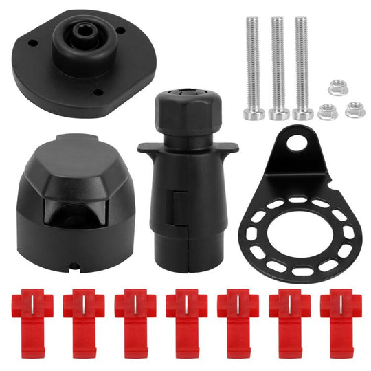 7-pin Automotive Connector Copper Pin Connector Kit(Red)