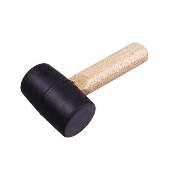 Mini Hammer with Solid Wood Handle Short Handle Small Mallet for Household, DIY, and Crafting Projects, Spec: Rubber Mallet