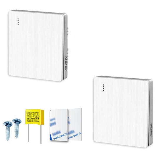 ANENG Remote Control Wireless Smart Home Lighting Panel, Specification: One-Gang