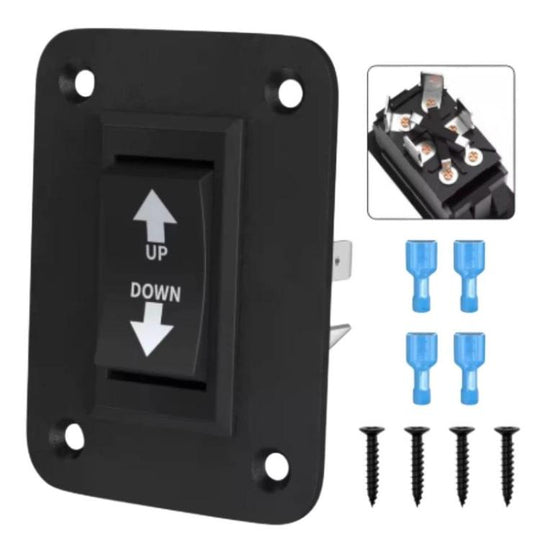 Car Modified 4-Pin Double Reset Lift Switch Rocker Switch Panel, Style: KCD2-7 UP-DOWN
