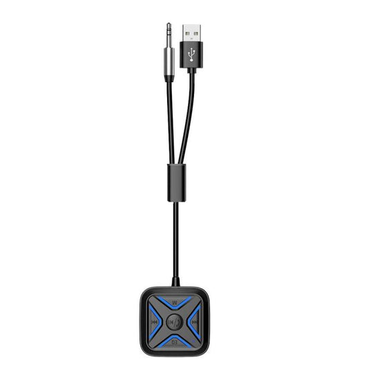 W21 AUX Hands-Free Calling Bluetooth 5.3 Receiver Car Wireless Audio Adapter