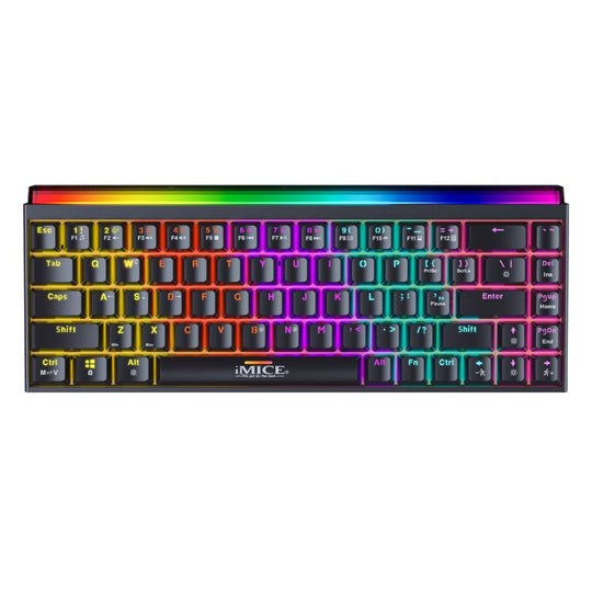 iMICE GK-170 Type-C 1.5m Wired Hot-Swappable 68-Key RGB Mechanical Keyboard(Standard Black)