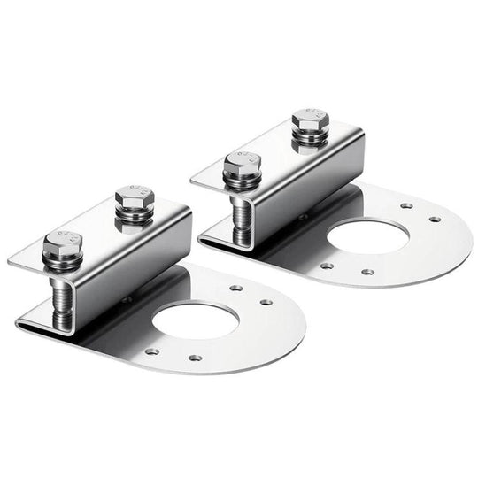 2pcs Car Stainless Steel Under Lamp Bracket Universal Clamp-On Mounting Light Holder For Trucks & Pickups, Spec: 90 Degree