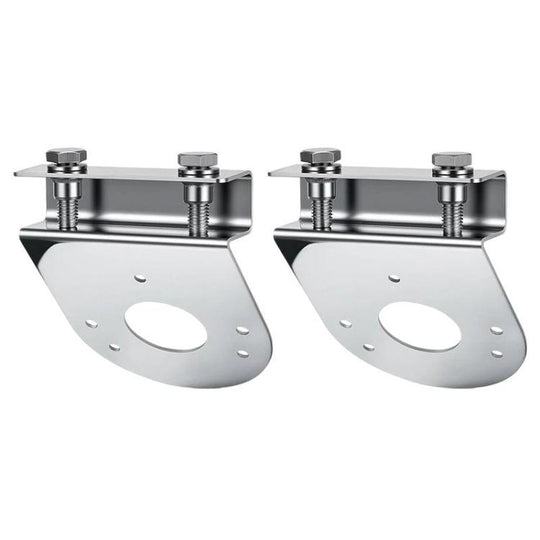 2pcs Car Stainless Steel Under Lamp Bracket Universal Clamp-On Mounting Light Holder For Trucks & Pickups, Spec: 45 Degree