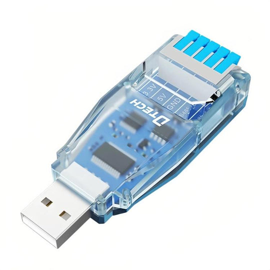 DTECH USB To RS485 Push-Button Serial Port Module, Specifications: FTDI Chip IOT5094