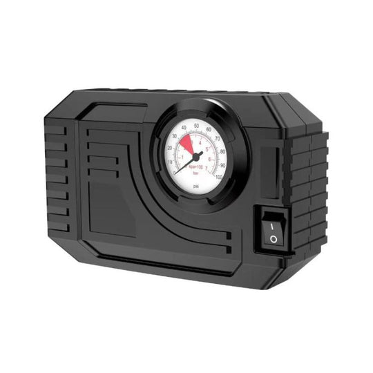 CARSUN 3011-2 Portable Analog Tire Inflator For Car Multifunctional LED Light Air Pump(Black)