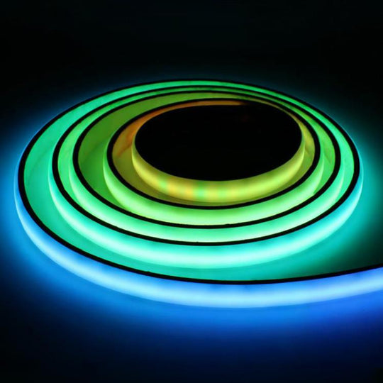 Waveshare RGBWC Colorful COB LED Strip, WS2812B Control Chips, IP65 Protection, Programmable LED Strip, Spec: 5m