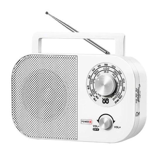 WDK Portable FM/AM/SW Tri-Band Radio, Specification: For EU(White)
