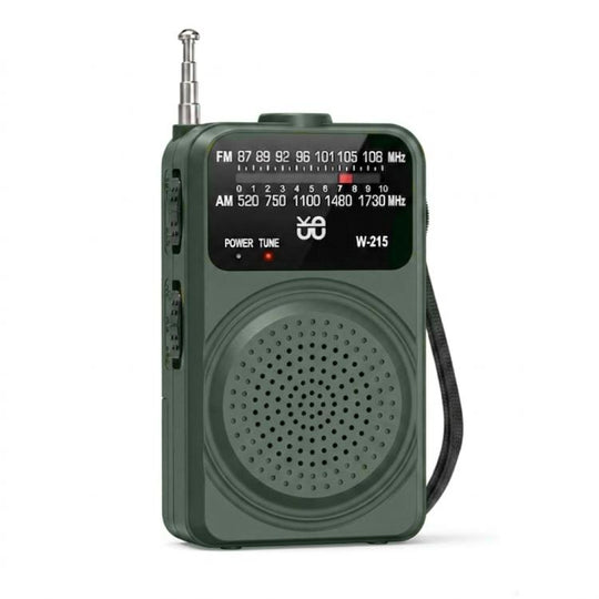 WDK FM/AM All-Band Portable Radio, Size: English(Green)