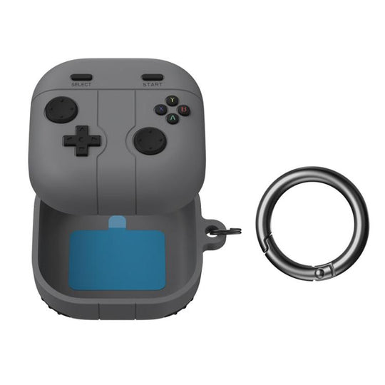 For Galaxy Buds4 / 4 Pro AhaStyle WG164 Silicone Split Protective Case(Dark Gray)
