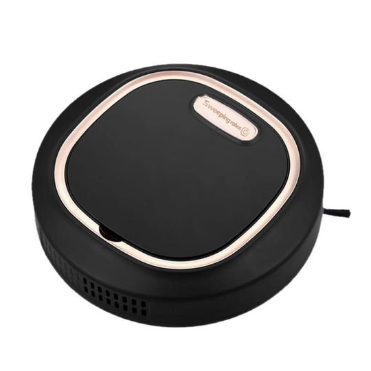 Fully Automatic Home Smart USB Rechargeable Cleaning Robot(Black)