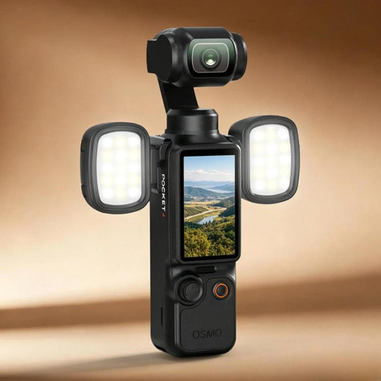 For DJI Osmo Pocket 4 / 3 Flymile Cameras Magnetic Fill Light For(Black)
