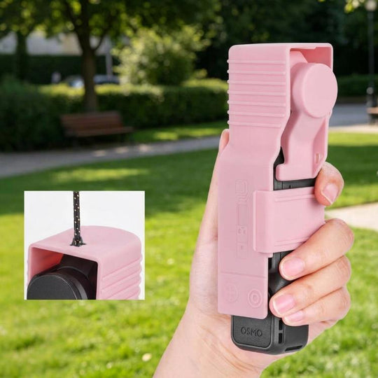 For DJI Osmo Pocket 4 / 3 BRDRC Screen Lens Cover Protective Case(Pink)