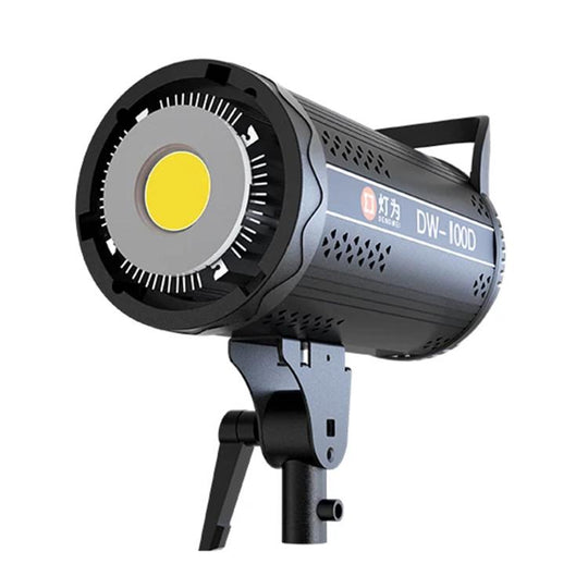 DENGWEI DW100D 100W COB LED Video Light Daylight Balanced Continuous Output Studio Lamp EU Plug