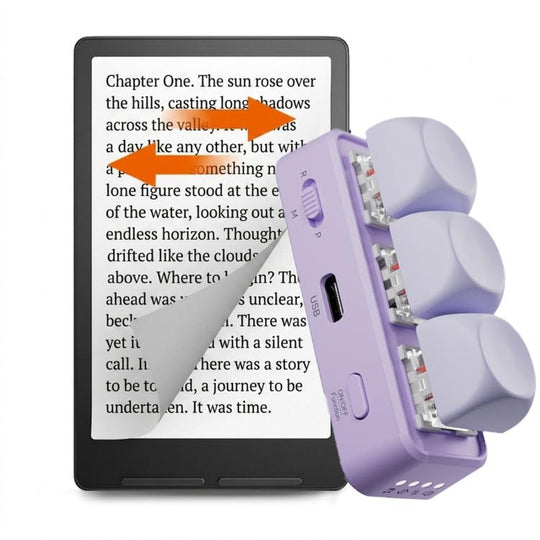 Hanlinyue High Axis E-Book Page Turner Bluetooth Keyboard(Purple)