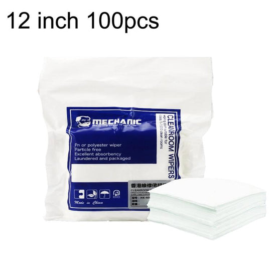 MECHANIC HK4090 Microfiber Lint-Free Cloth For Screen & Lens Cleaning, Industrial Dust Wiping Cloth, Spec: 12 inch 100pcs