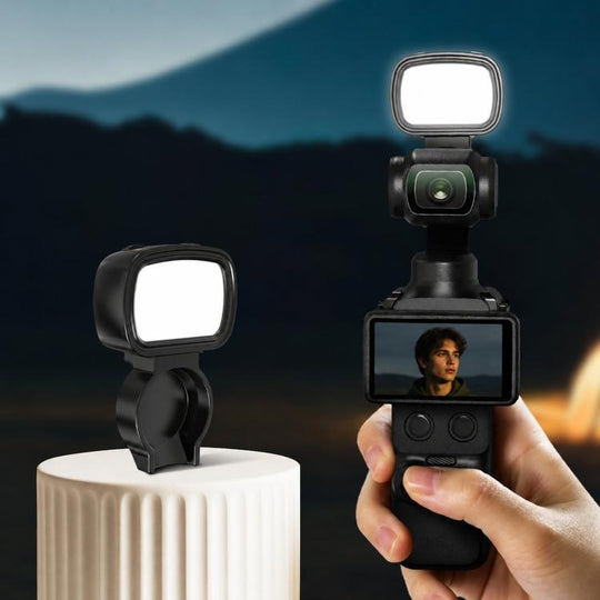 For DJI Pocket 4 BRDRC Portable Handheld Magnetic Selfie Light(Black)