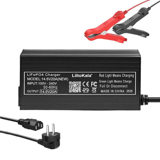 LiitoKala 4S 14.6V 20A LiFePO4 Charger(EU Plug)