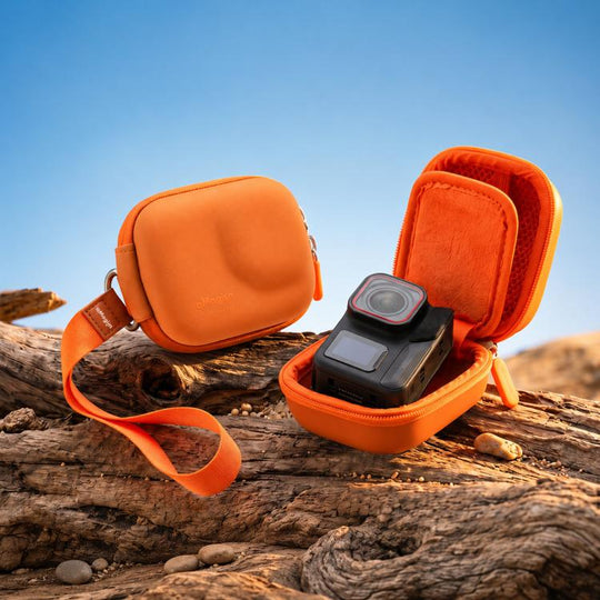 AMagisn ChicLite Series Action Camera Mini Carrying Case For Insta360, DJI Osmo Action & GoPro Hero(Orange)