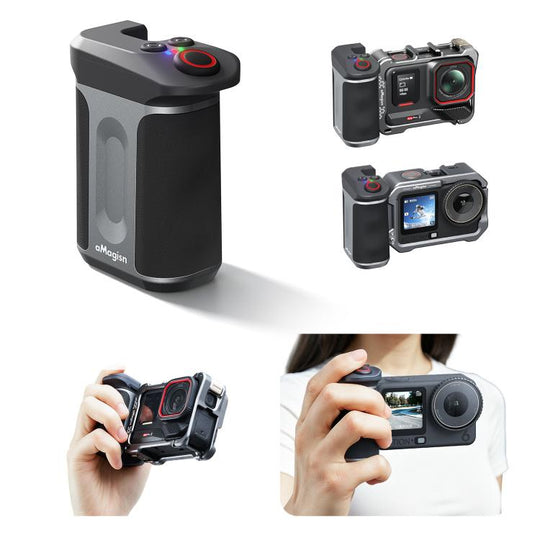 aMagisn Bluetooth Xplorer Grip Kit For Insta360 Ace Pro 2 / Ace Pro / X5 / X4 Air / X4 / X3