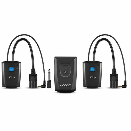 Godox AT-16 Wireless Trigger 16-Channel Flash Receiver Universal Camera Trigger, Spec: Transmitter+2 Receiver