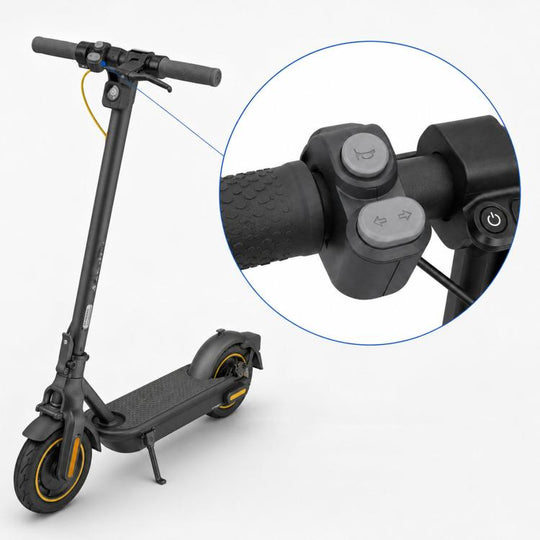 For Segway Ninebot MAX G2 Horn & Turn Signal Switch Assembly Electric Scooter Handlebar Control Button(Black)