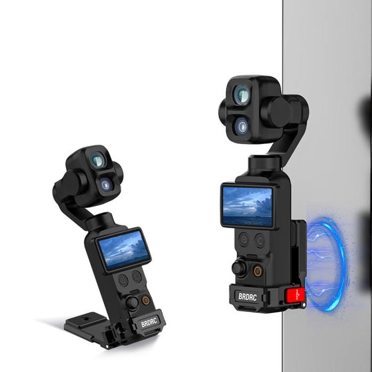 For DJI Osmo Pocket 4P / 4 / 3 BRDRC Multi-functional Magnetic Expansion Dock(Black)