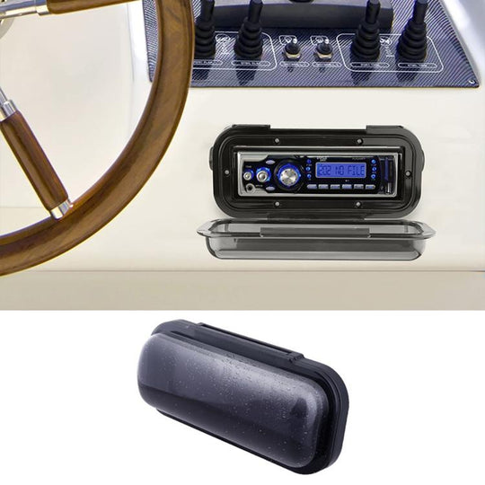 Waterproof Cover For Yacht Speakers Marine Dashboard Audio Protective Cover(Grey)